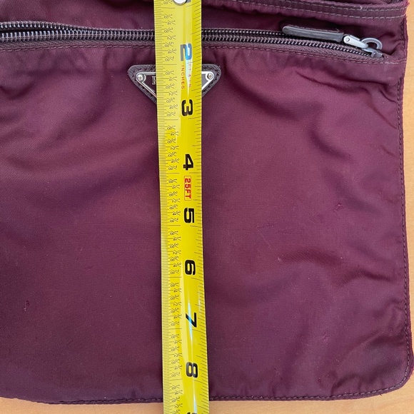 P - 48 Prada Burgundy Nyon Crossbody messenger bag - Picture 13 of 13